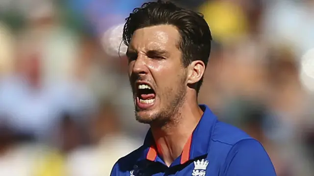 سٹیون فن نے دس اوور میں 71 رنز کے عوض پانچ وکٹیں لیں جس میں ہیٹ ٹرک بھی شامل تھی