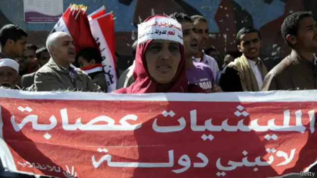 Unjuk rasa menentang kelompok Houthi digelar semenjak kelompok ini mengambil alih kekuasaan politik di Yaman.