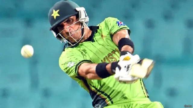 مصباح الحق نے بھارت کے خلاف میچ میں نصف سنچری سکور کی