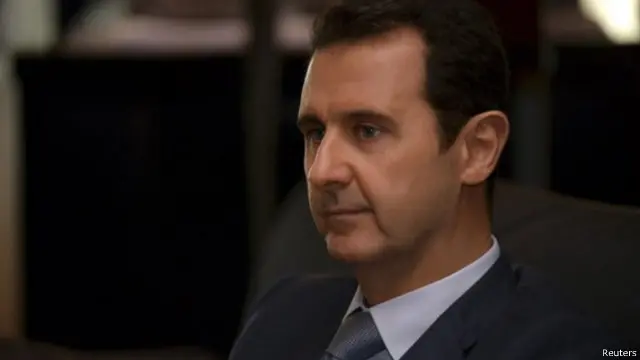 الأسد يلقى دعم روسيا التي تقول إن نظامه يواجه الإرهاب في سوريا.