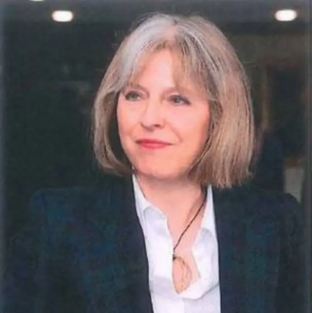 英国内政大臣特雷莎•梅 