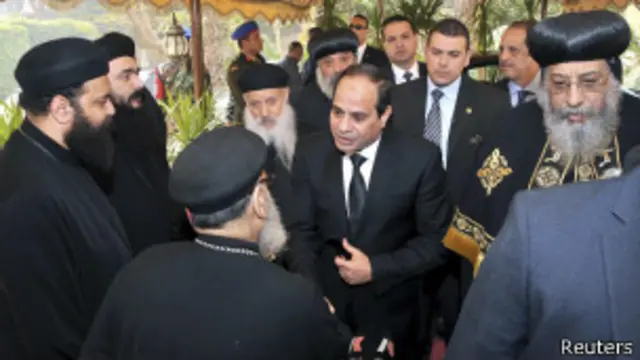 ကော့ပ်တစ် ခရစ်ယာန် ဘုရားကျောင်းကို အီဂျစ် သမ္မတ စီစီ သွားရောက် ဝမ်းနည်းစကား ပြော