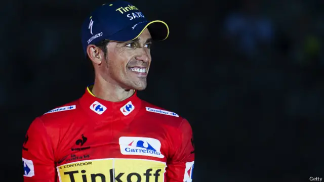 Ciclista Alberto Contador