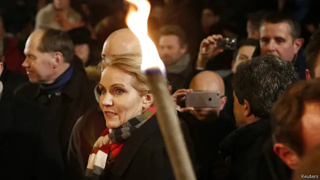 رئيس الوزراء تقول إن الهجمات زادت الدانمارك قوة واتحادا