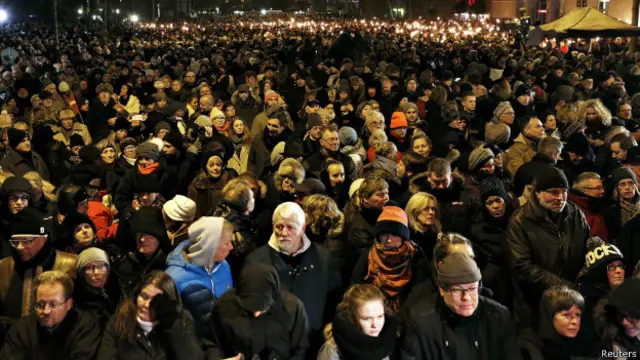 толпа в копенгагене