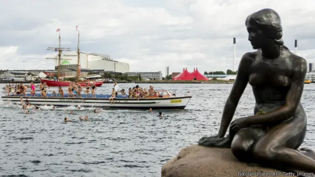 "Маленькая русалочка" в Копенгагене
