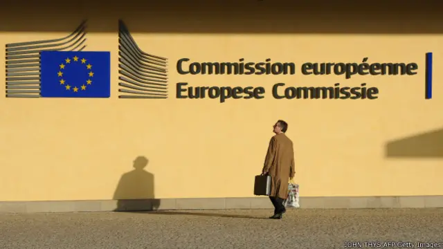 У здания штаб-квартиры ЕС в Брюсселе