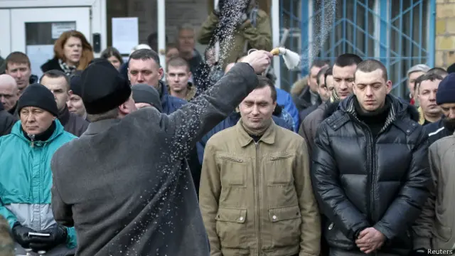 Новобранцы украинской армии