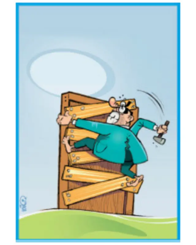 کارتون امین منتظری، بی قانون