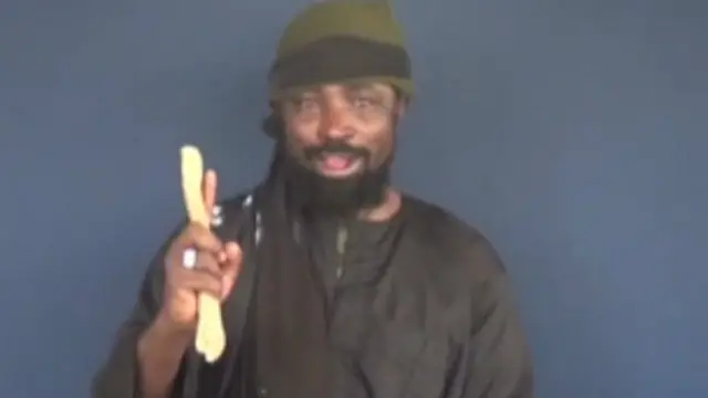 Aboubakar Shekau, chef du groupe islamiste nigérian Boko Haram. 