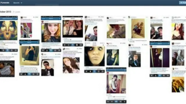 یہ سب حقیقی مثالیں ایک’ٹمبلر‘ ویب سائٹ ’سنجیدہ جگہوں پر سیلفیز‘ اور نیو یارک کے جیسن گیفر کی ویبسائٹ ’جنازوں پر سیلفیز‘، پر موجوں ہیں