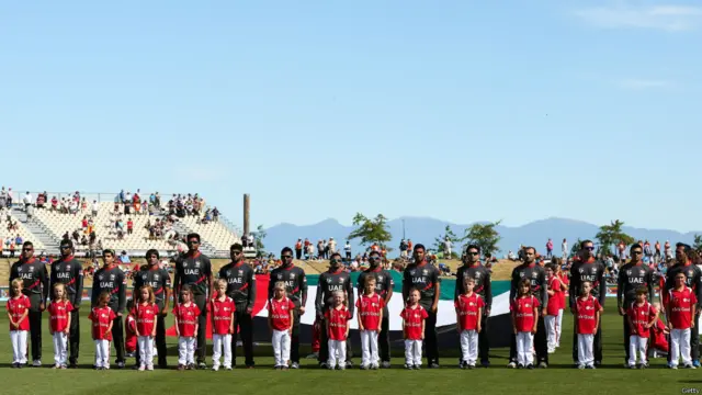 متحدہ عرب امارات کی کرکٹ ٹیم سنہ 1996 کے بعد پہلی مرتبہ عالمی کپ میں حصہ لے رہی ہے۔