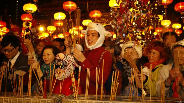 香港黄大仙的香客