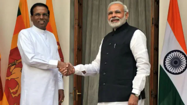 ජනාධිපති මෛත්‍රීපාල සිරිසේන පසුගියදා ඉන්දියාවේ නිල සංචාරයක නිරත විය