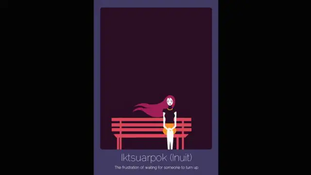 Iktsuarpok (Eskimo dili) ‘biri gelsin diye beklerken duyulan öfke’