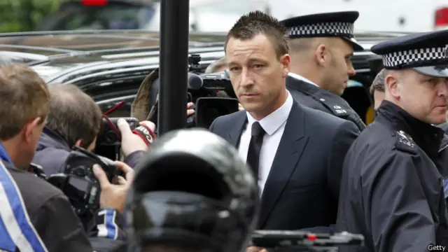 Terry fue declarado culpable por supuestos comentarios racistas.