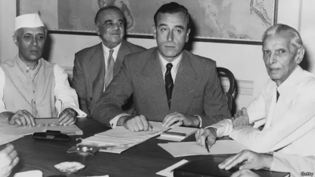 नेहरू, जिन्ना, माउंटबेटन, जिना