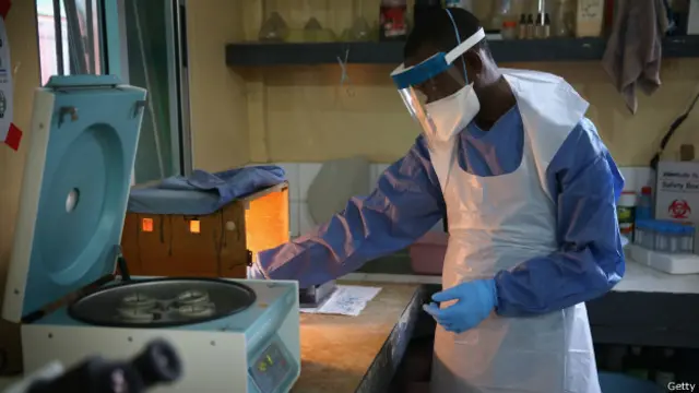 Prueba para detectar el ébola