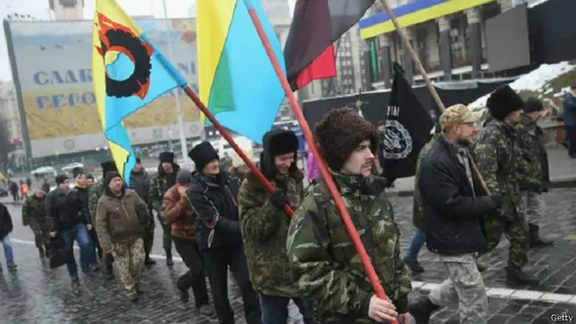 قوميو القوزاق شاركوا في ذكرى إحياء ضحايا ميدان الاستقلال