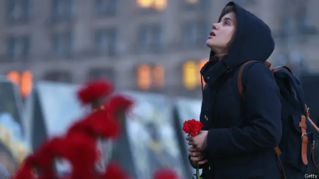 Девушка на Майдане