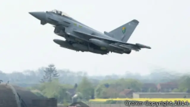 El Typhoon británico.