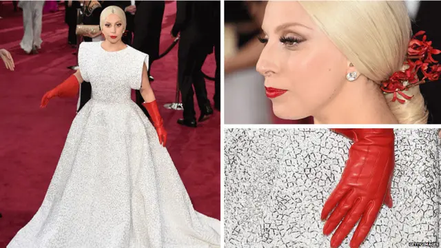 لیڈی گاگا نے اس موقعے پر پرفارم کیا لیکن ان کے لال دستانے باعث کشش رہے۔