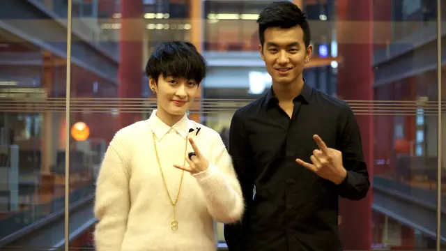 曾軼可（左）、於湉做客BBC總部