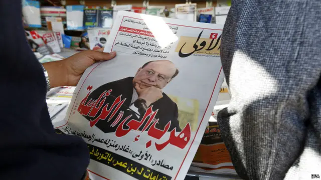 تمكن هادي من الهروب من إقامة جبرية فرضها عليه الحوثيين في صنعاء.