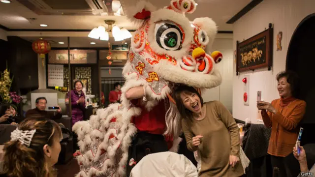 日本人庆祝中国新年
