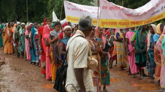 छत्तीसगढ़, भूमि अधिग्रहण, विरोध प्रदर्शन