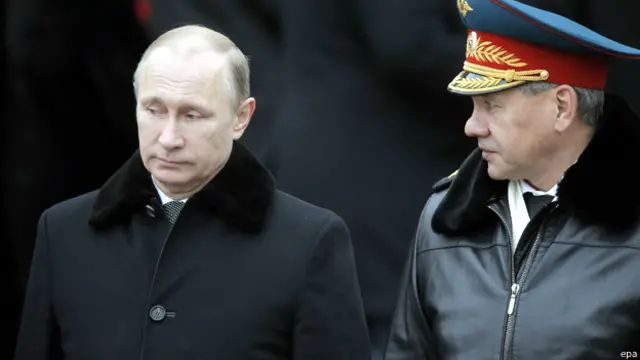 الرئيس الروسي ووزير دفاعه