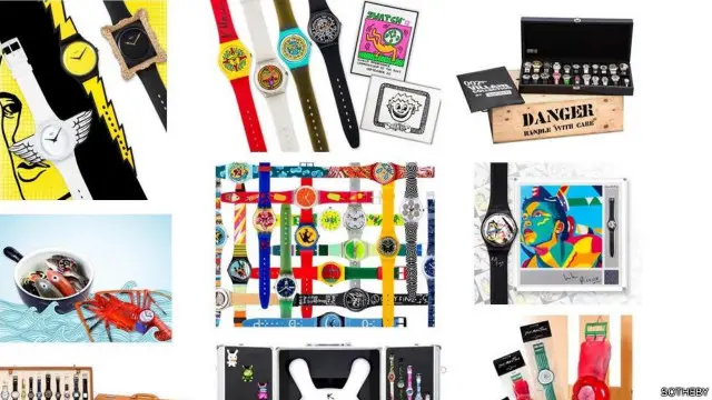 Koleksi jam tangan Swatch ini milik kolektor asal Prancis Paul Dunkel 