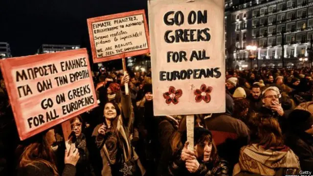 مظاهرات في اليونان 