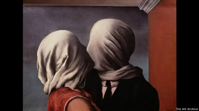 Рене Магритт, "Любовники"