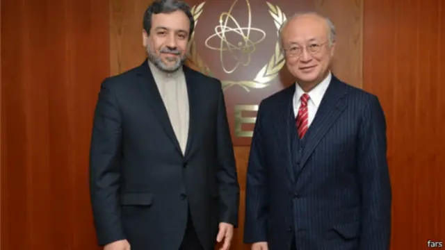 عباس عراقچی پس از پایان مذاکرات چهار روزه ایران و آمریکا در ژنو به دیدار مدیرکل آژانس رفت