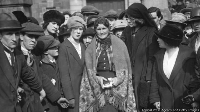 Marcha de protesta en Irlanda, 1921