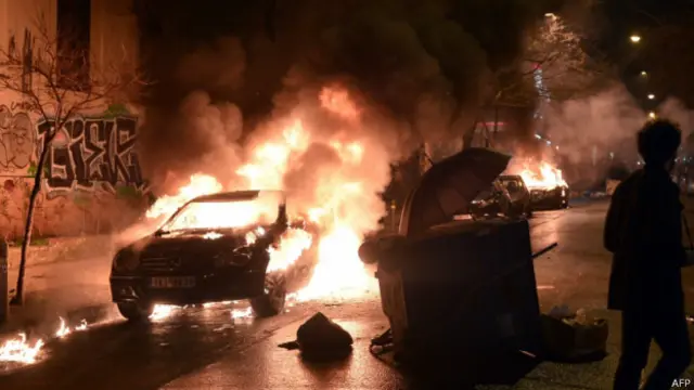 Протесты в Афинах