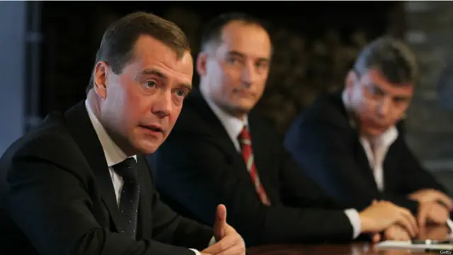 Борис Немцов на встрече с Дмитрием Медведевым