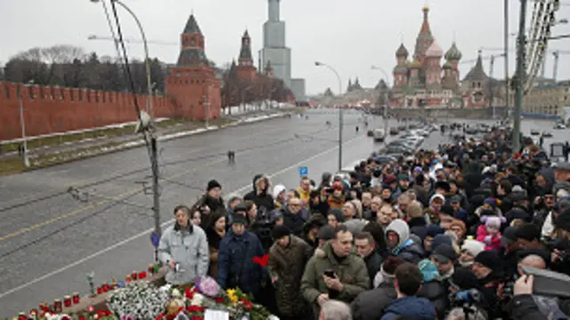 बोरिस नेम्सतोव की हत्या के ख़िलाफ़ प्रदर्शन