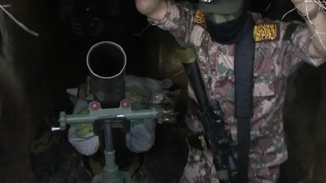 تخفي حركة الجهاد مدافع الهاون تحت الأرض، لتتفادى كشفها من جانب إسرائيل