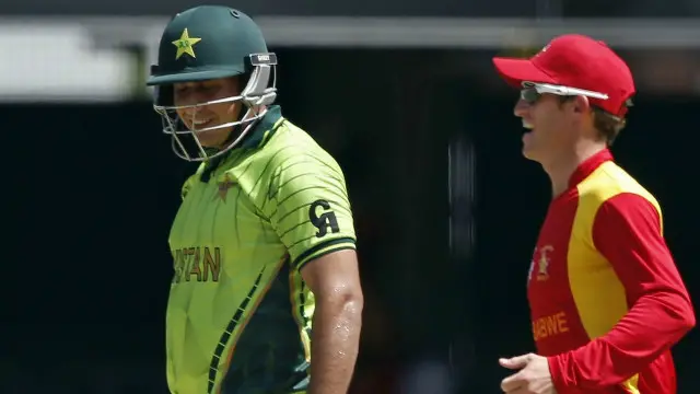 ویسٹ انڈیز کے خلاف صفر پر آؤٹ ہونے والے ناصر جمشید اس میچ میں بھی ناکام رہے 