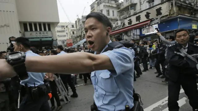 香港元朗区成为新一个举行反对“水货客”示威的地区