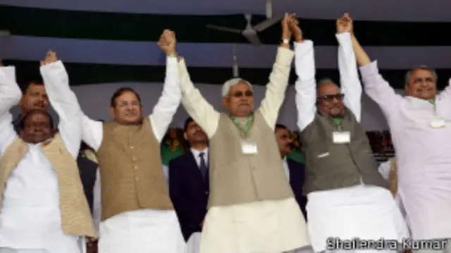 नीतीश कुमार, लालू यादव, शरद यादव