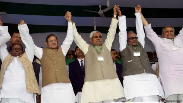 बिहार में नीतीश कुमार की रैली 