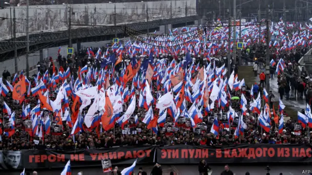 Марш памяти Немцова в Москве