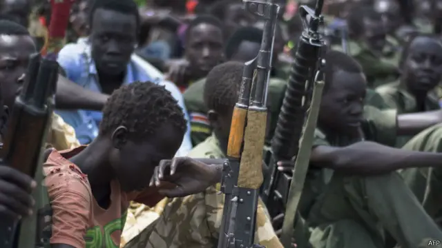 سازمان ملل: سال گذشته ۱۲هزار کودک در سودان جنوبی به شرکت در جنگ مجبور شدند