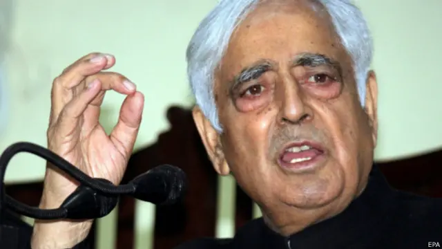 जम्मू-कश्मीर के मुख्यमंत्री मुफ़्ती मोहम्मद सईद