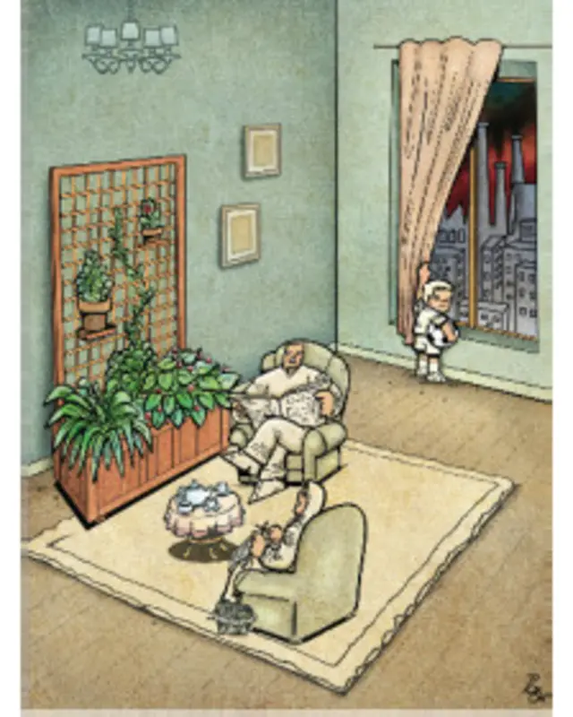 روز درختکاری:‌ کارتون علیرضا پاکدل، اعتماد