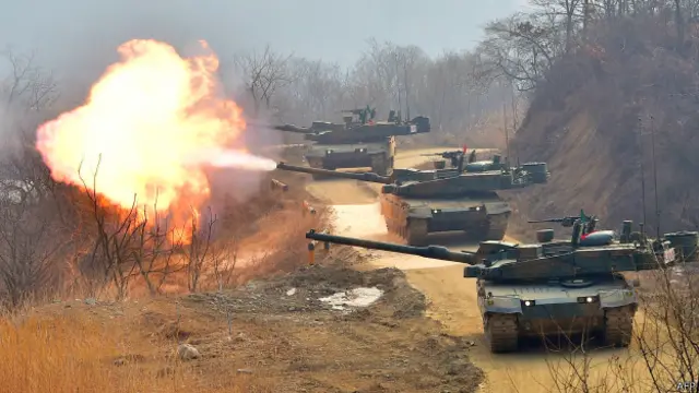 Учения в Южной Корее