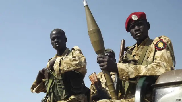Soldados de Sudan del Sur